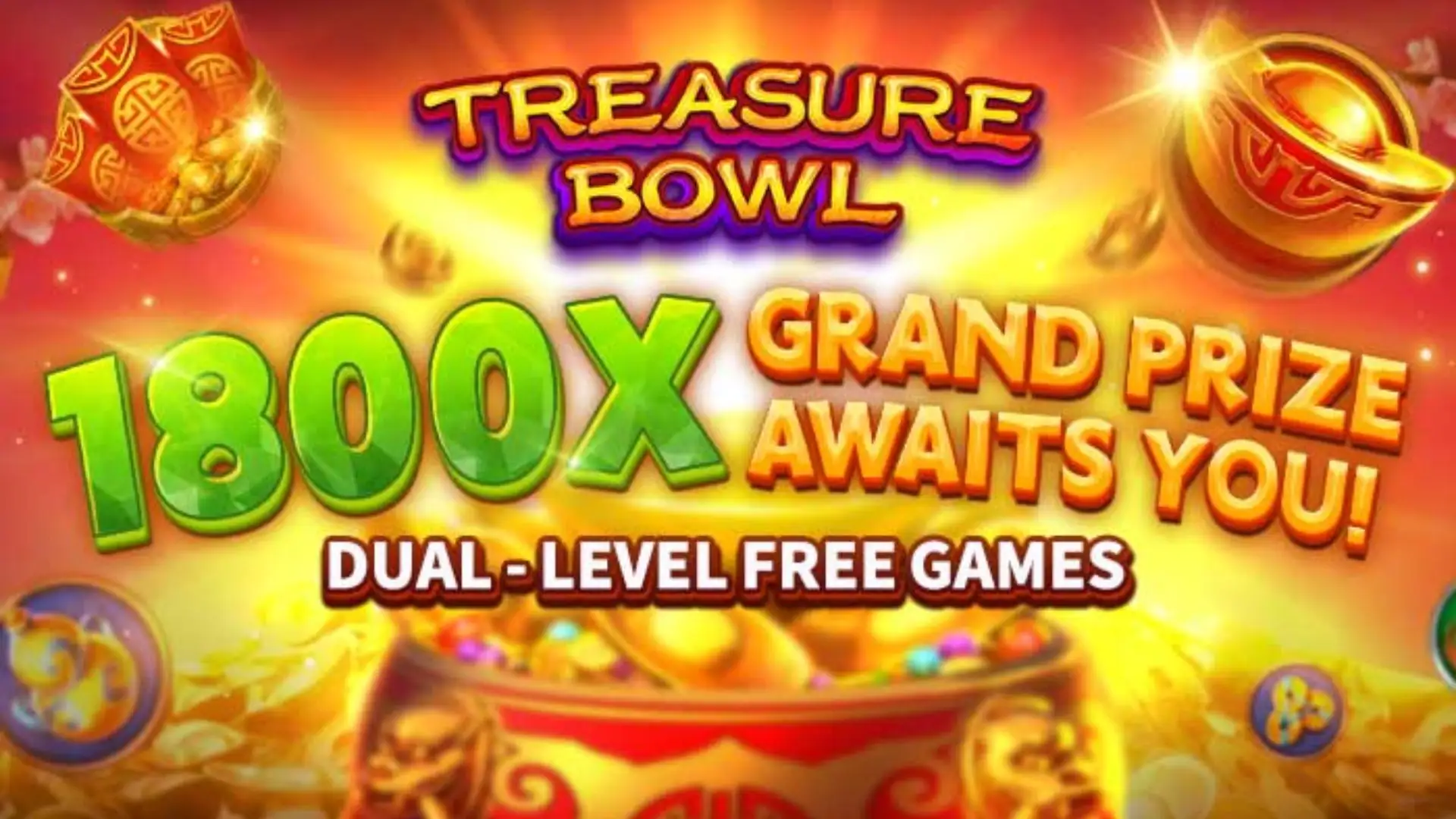 Multiplicadores Treasure Bowl best777 - 7777x Máximo com Tigela Dourada